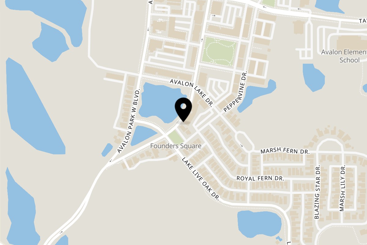 Map showing the location of Pho Akaushi Orlando on 3891 Avalon Park E Blvd in Orlando